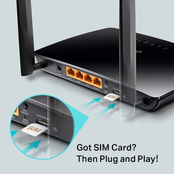 Router Wi-Fi Băng Tần Kép 4G LTE AC1200 TP-LINK Archer MR400