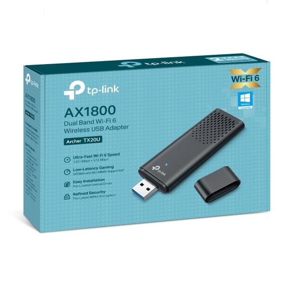 USB Wi-Fi 6 Băng Tần Kép AX1800 TP-Link Archer TX20U