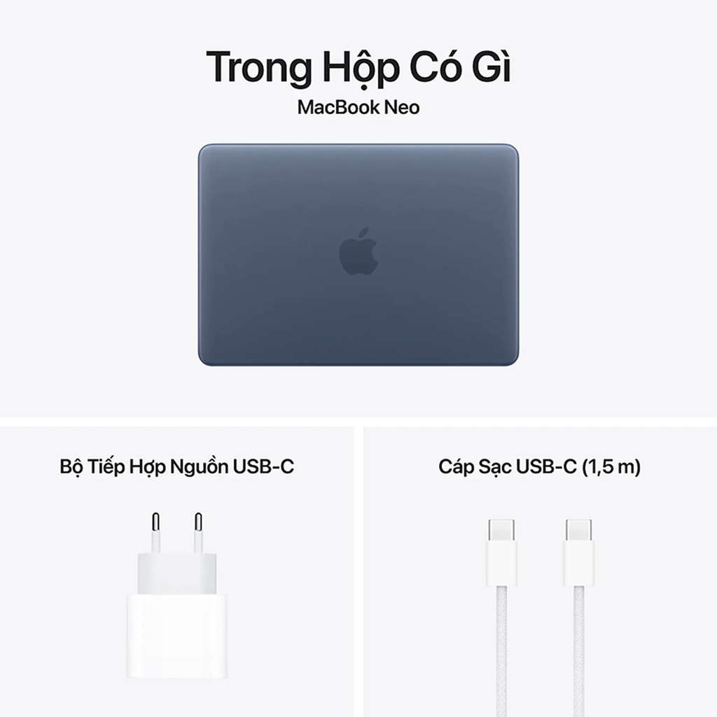 Laptop MacBook Neo 13 inch A18 Pro 8GB/256GB - Xanh Indigo