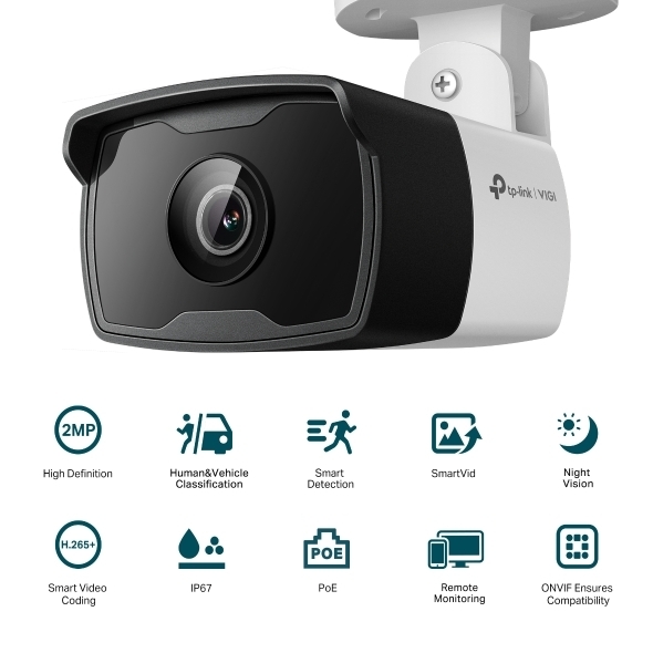 Camera IP Bullet Hồng Ngoại 2MP Ngoài Trời TP-Link VIGI C320I - hỗ trợ Onvif