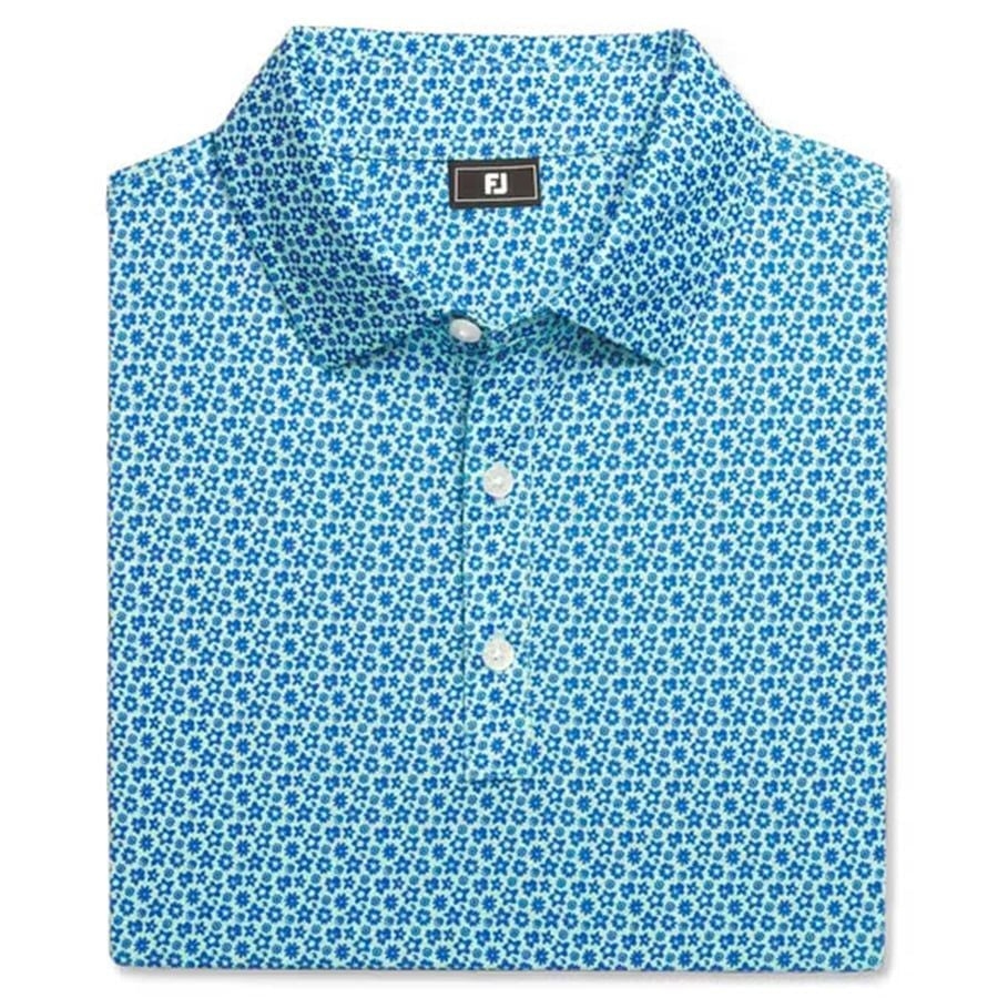 ÁO FOOTJOY Allover Floral Lisle BLUE/AQUA