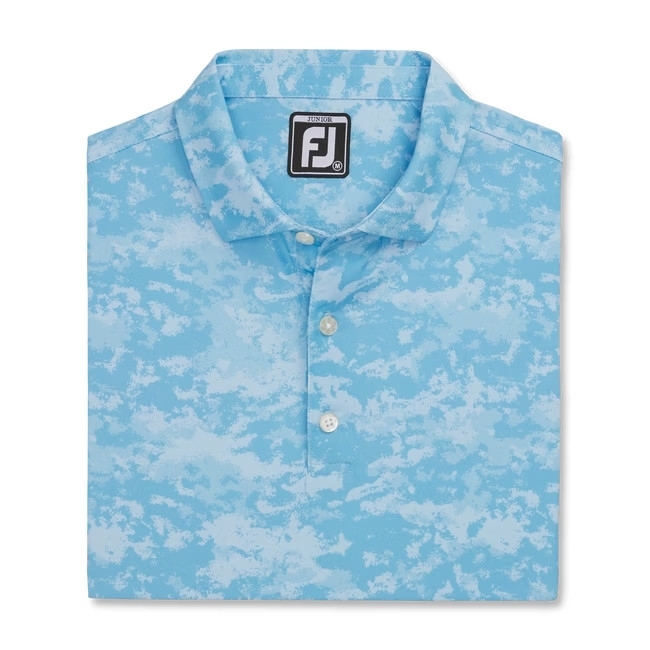 ÁO FOOTJOY DS CLOUD CAMO LSL TRUEBLUE