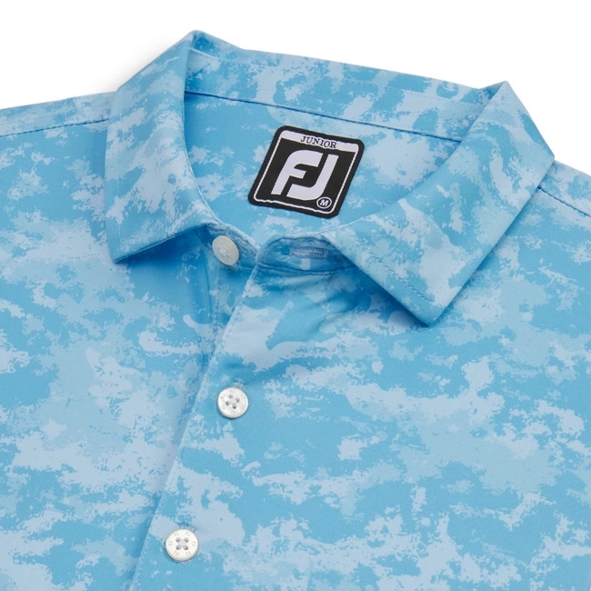 ÁO FOOTJOY DS CLOUD CAMO LSL TRUEBLUE