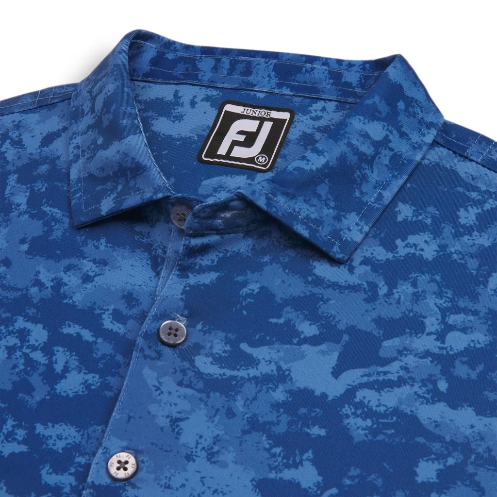ÁO FOOTJOY DS CLOUD CAMO LSL TWILIGHT