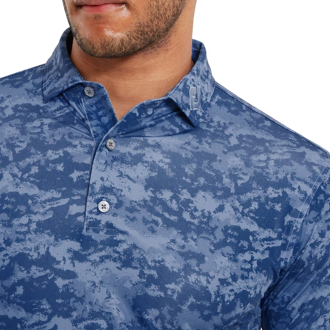 ÁO FOOTJOY DS CLOUD CAMO LSL TWILIGHT