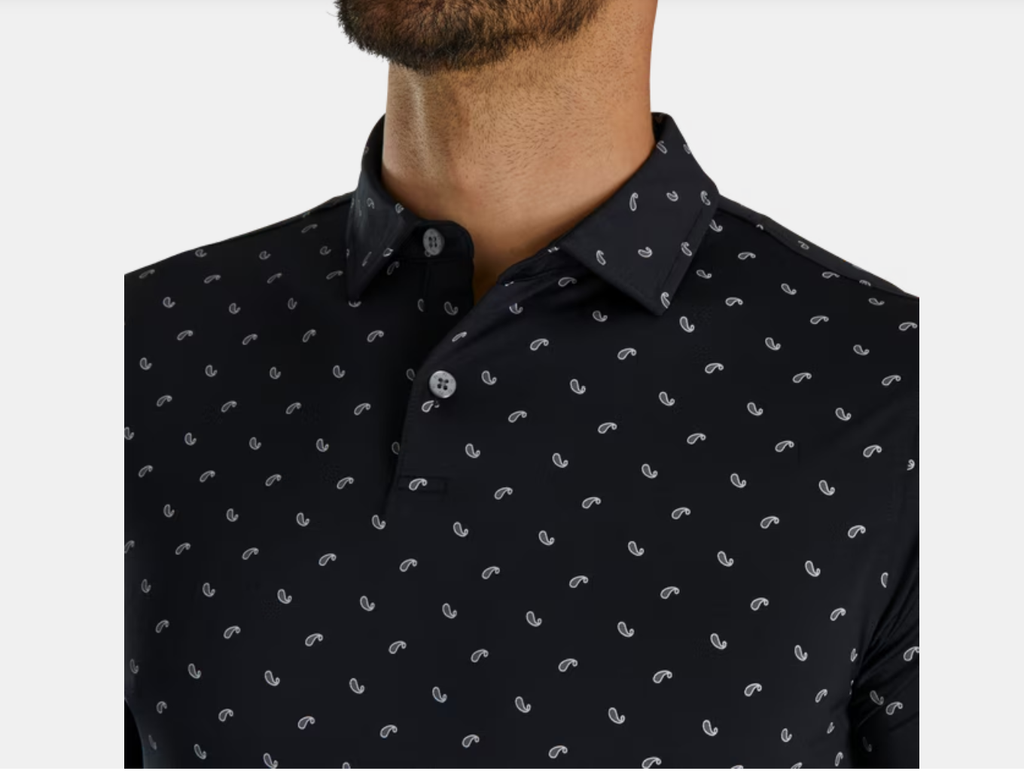 ÁO FOOTJOY DS PAISLEY PRT LISLE BLACK/CHARCOAL