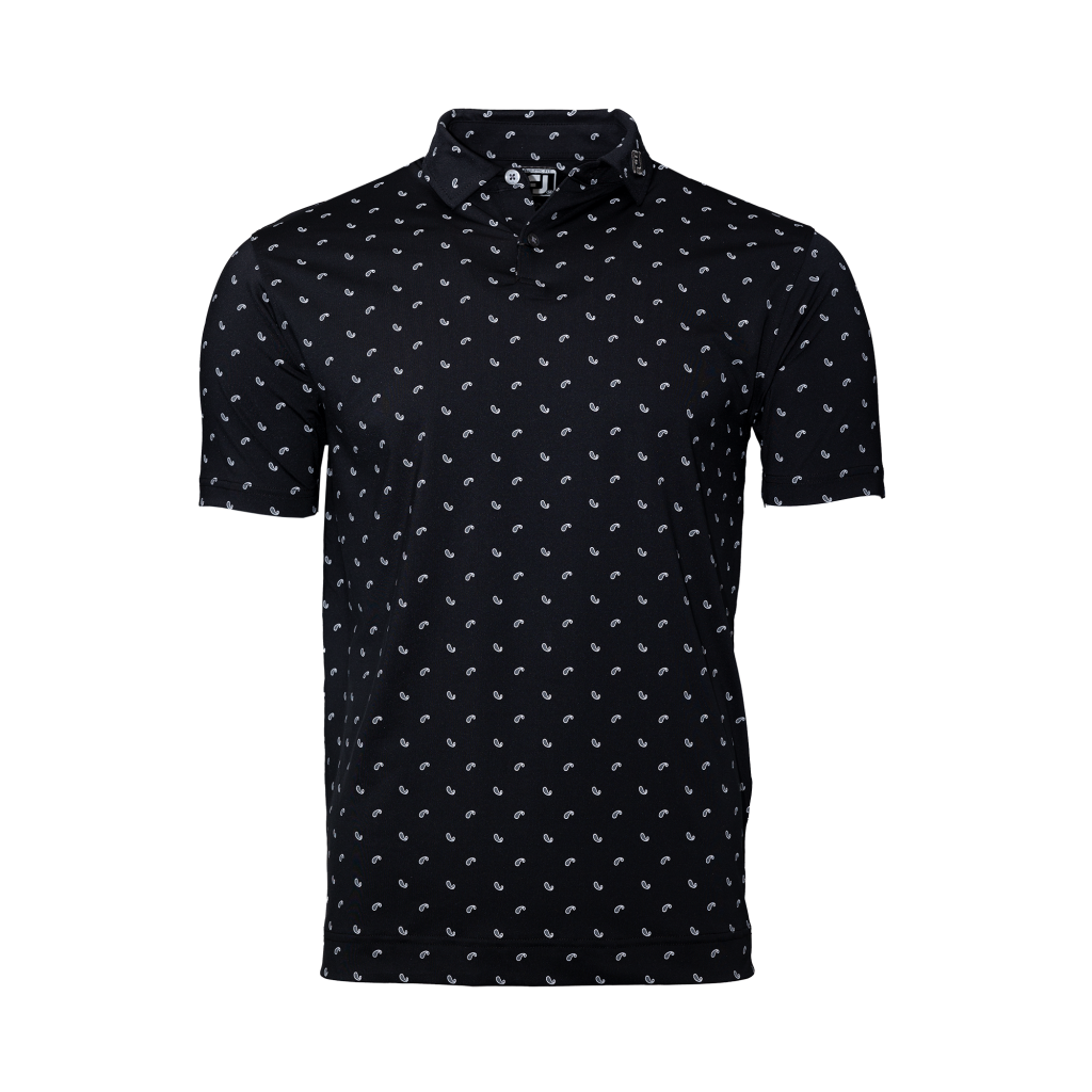 ÁO FOOTJOY DS PAISLEY PRT LISLE BLACK/CHARCOAL