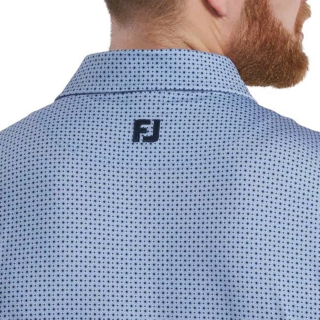 ÁO FOOTJOY Tonal Dot Print Lisle Lt.Blue