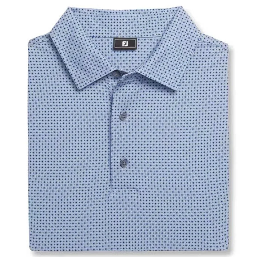 ÁO FOOTJOY Tonal Dot Print Lisle Lt.Blue