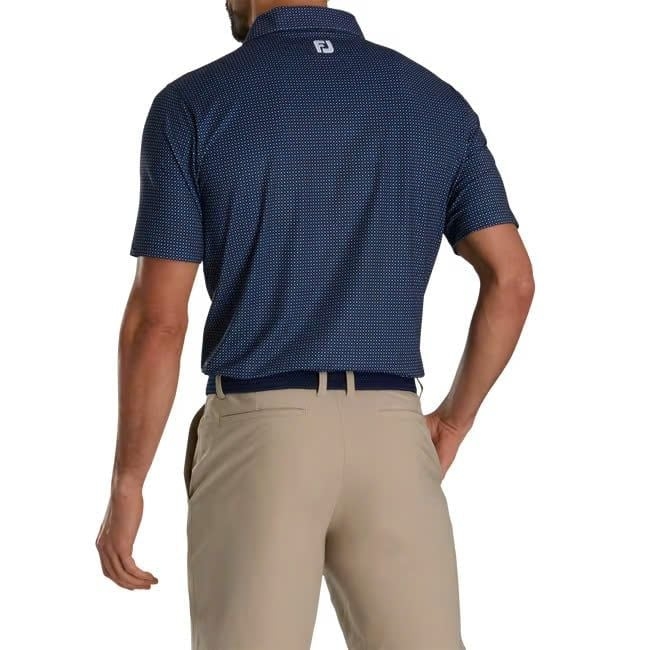ÁO FOOTJOY Tonal Dot Print Lisle Navy
