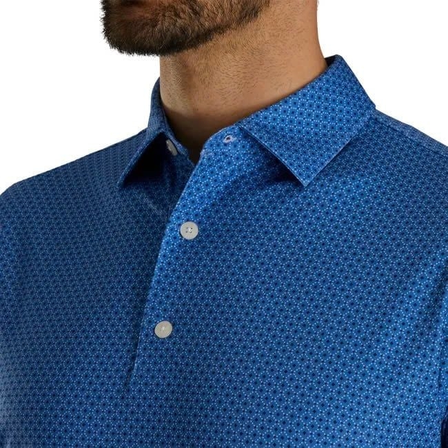ÁO FOOTJOY Tonal Dot Print Lisle Royal