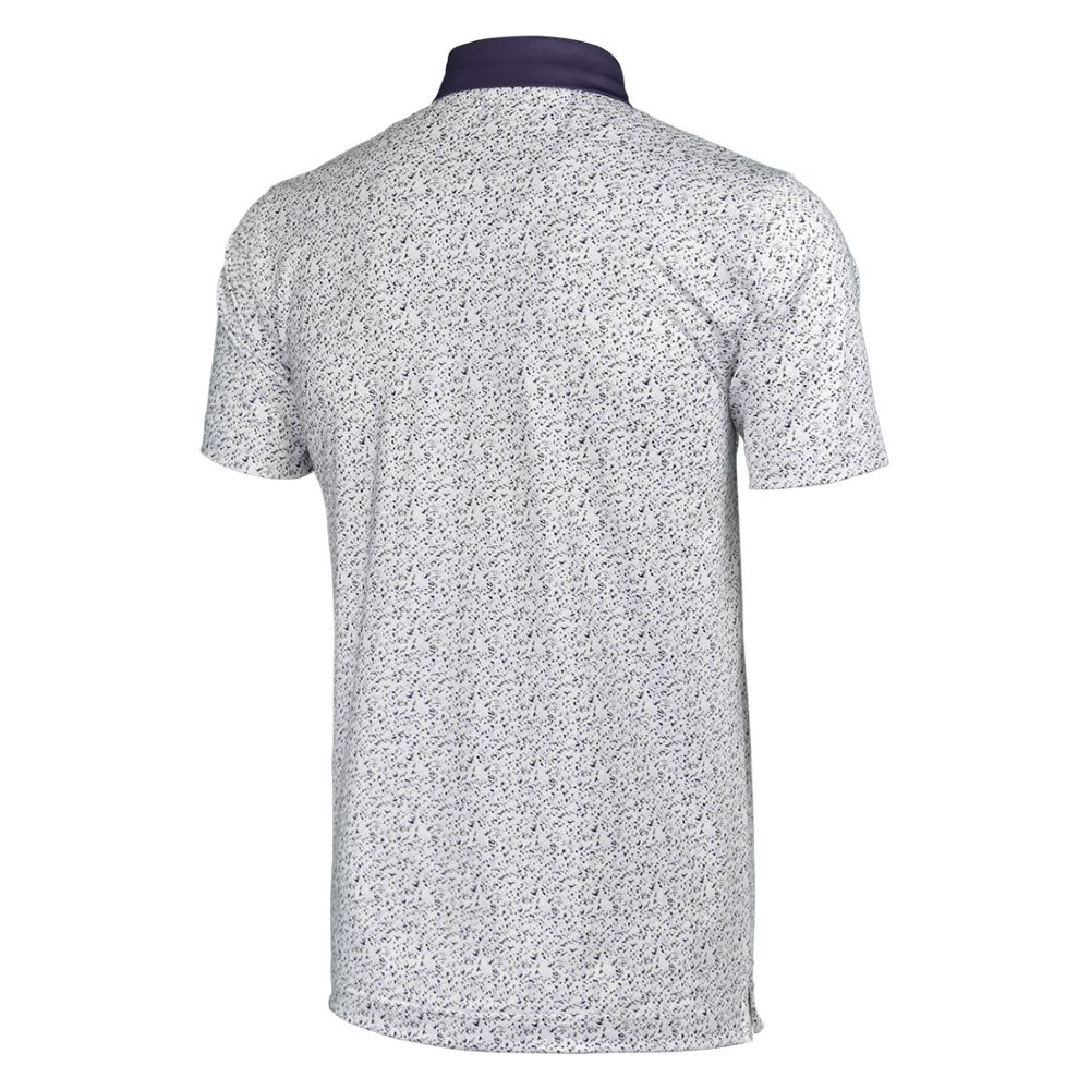 ÁO GOLF HANDEE 6 MÀU ÁO TRẮNG - CỔ TÍM