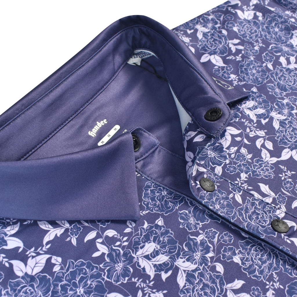 ÁO GOLF HANDEE BÔNG XANH NAVY