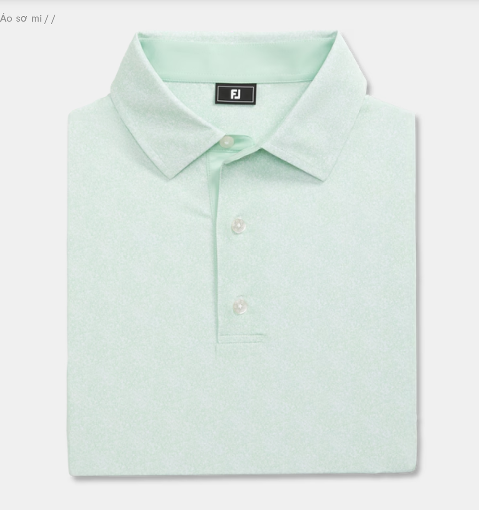 ÁO FOOTJOY Speckle Print Lisle PISTACHIO