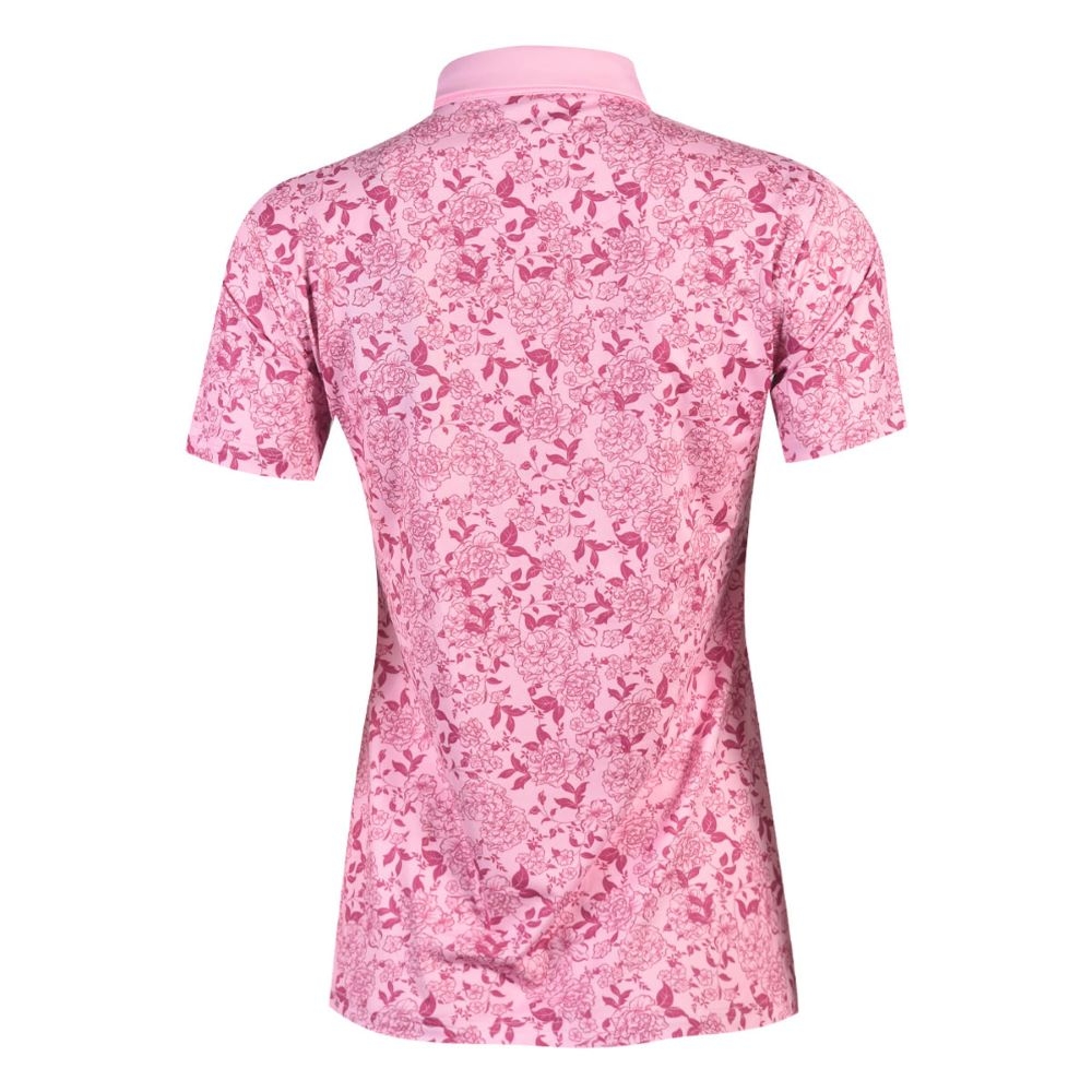 Áo golf nữ HGF bông cánh sen