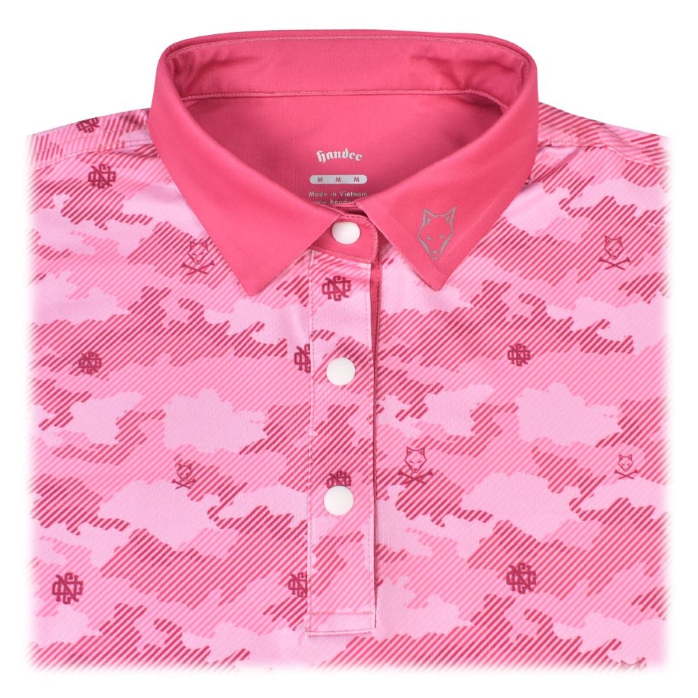 ÁO GOLF NỮ HGF CAMO ĐỎ