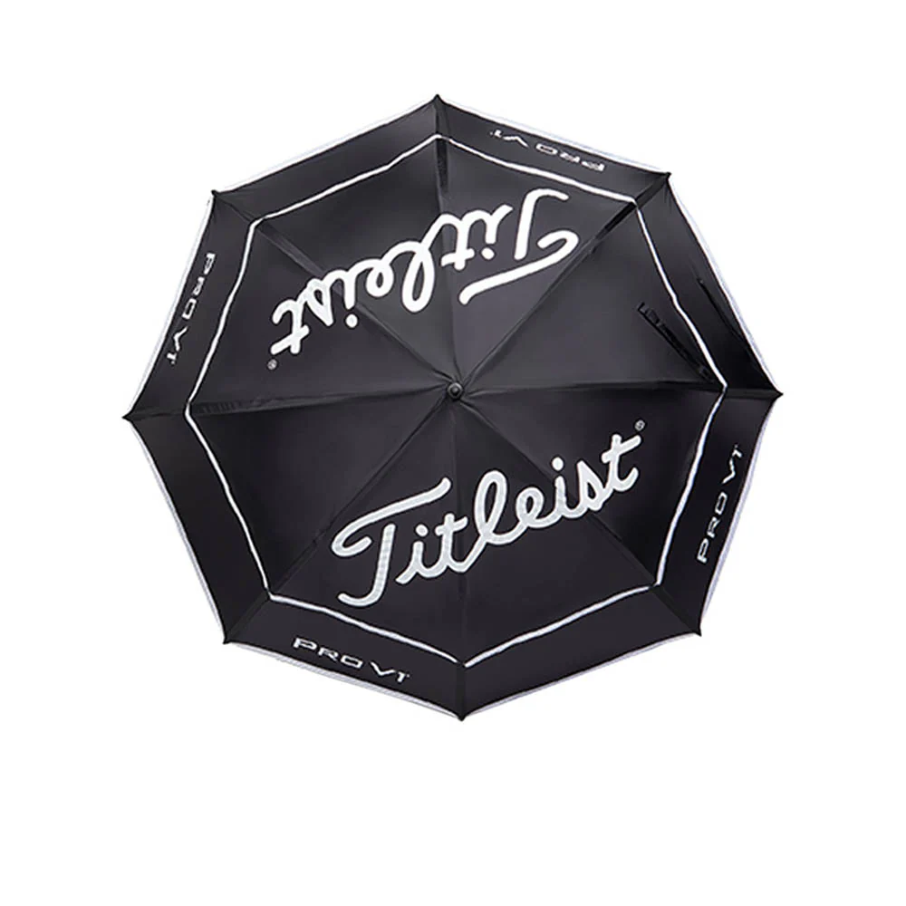 DÙ TITLEIST TOUR DOUBLE CANOPY UMBRELLA BLACK/WHITE