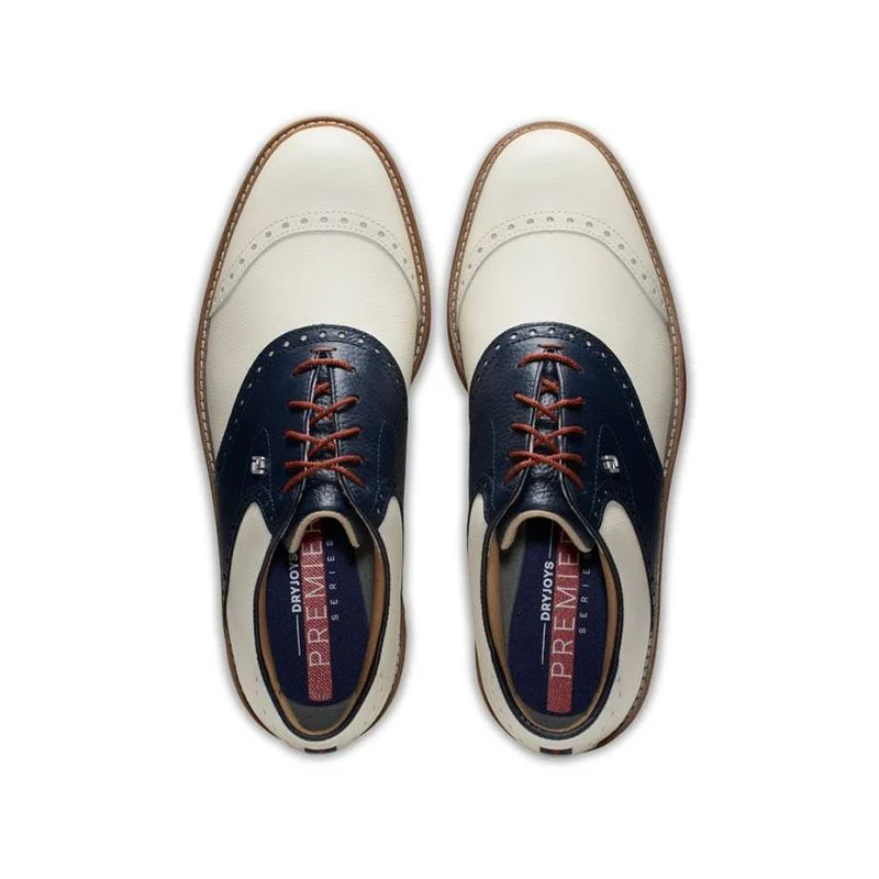 GIÀY FOOTJOY DRYJOYS PREMIERE CREAM/NAVY/RED