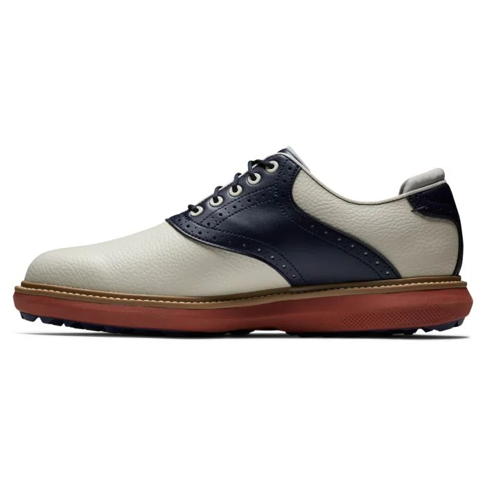 GIÀY FOOTJOY TRADITIONS SPIKELESS CREAM/NAVY