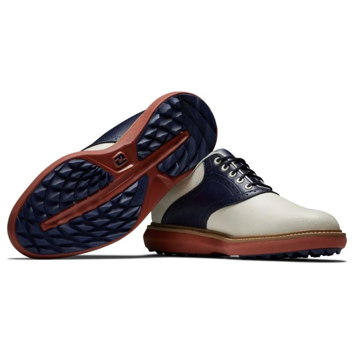 GIÀY FOOTJOY TRADITIONS SPIKELESS CREAM/NAVY