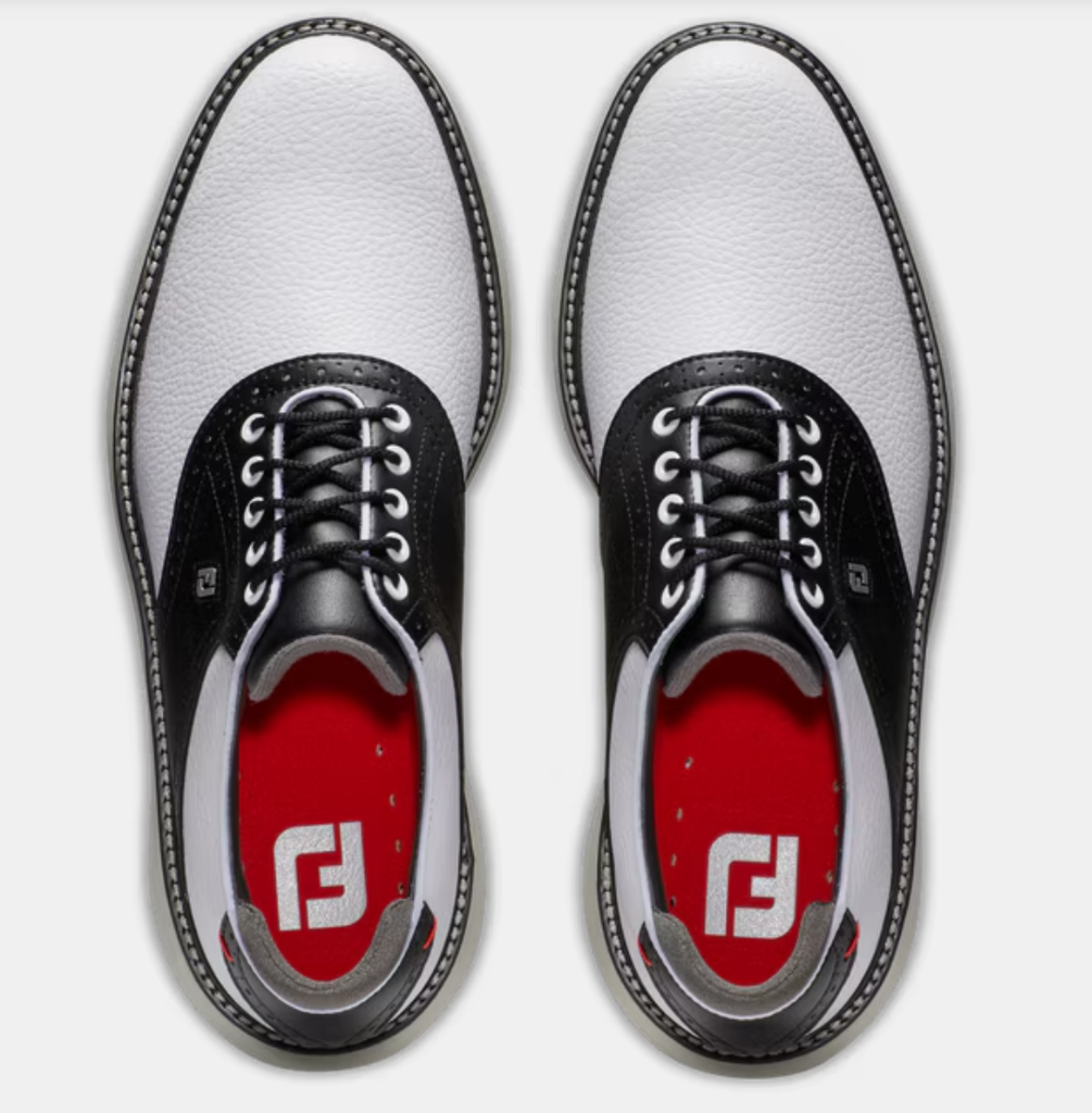 GIÀY FOOTJOY TRADITIONS SPIKELESS WHITE/BLACK