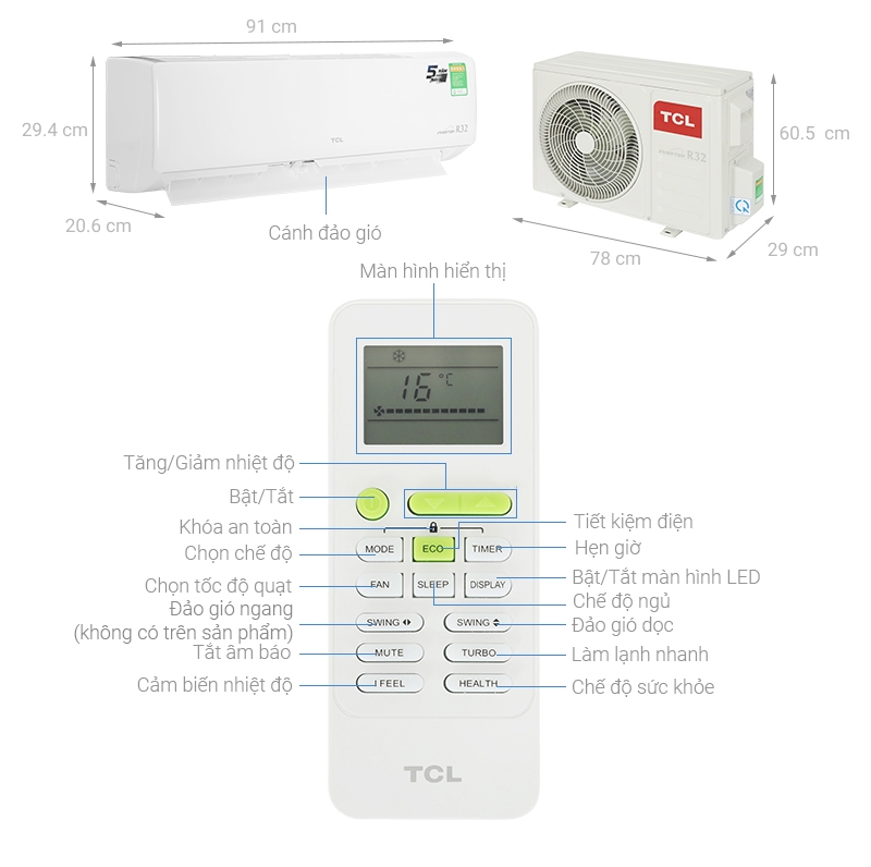 Máy Lạnh TCL 2 HP TAC-18CSD/XAB1I
