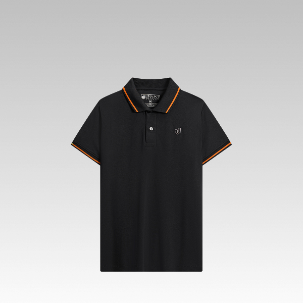 Áo polo trơn, cổ bo viền
