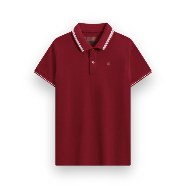 Áo polo Poly, cổ bo trang trí