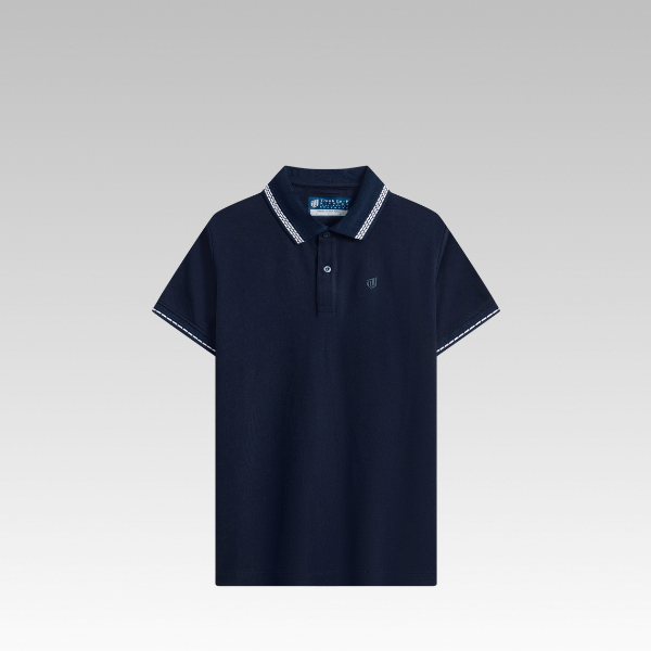 Áo polo Poly, cổ bo trang trí