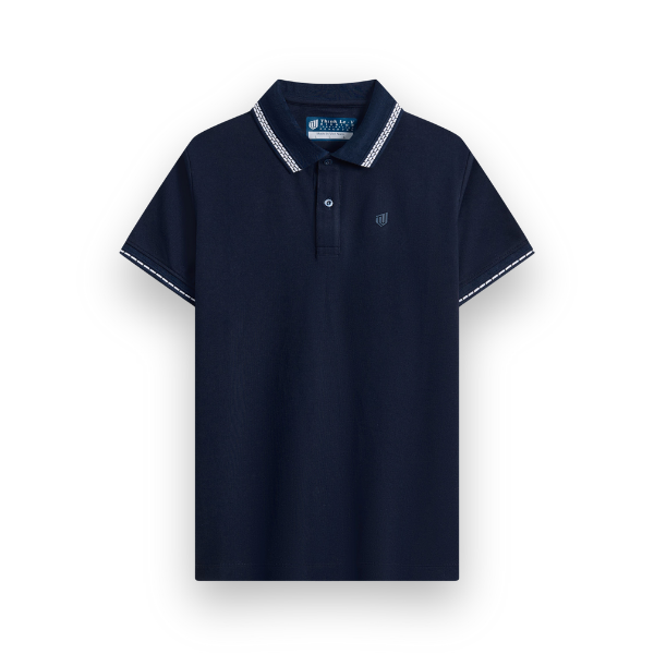 Áo polo Poly, cổ bo trang trí