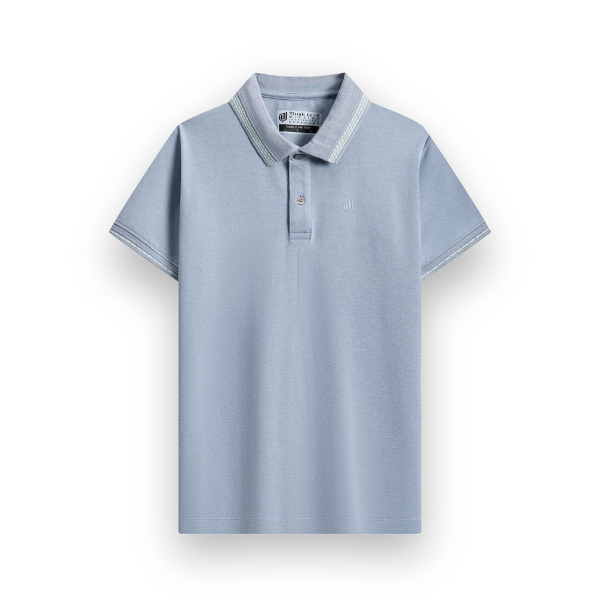 Áo polo Poly, cổ bo trang trí