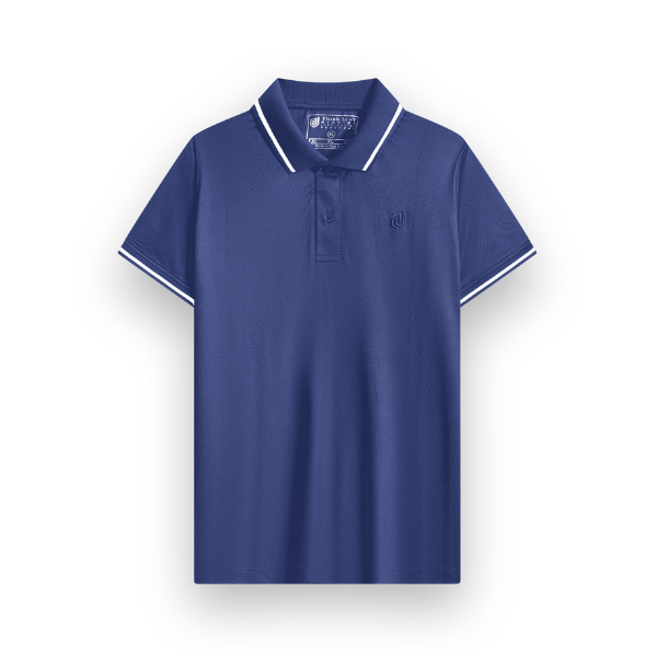 Áo polo hoa văn, cổ bo viền