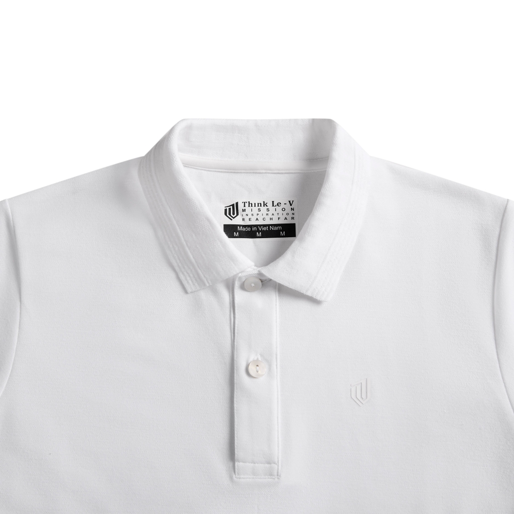 Áo polo TC, cổ bo trang trí