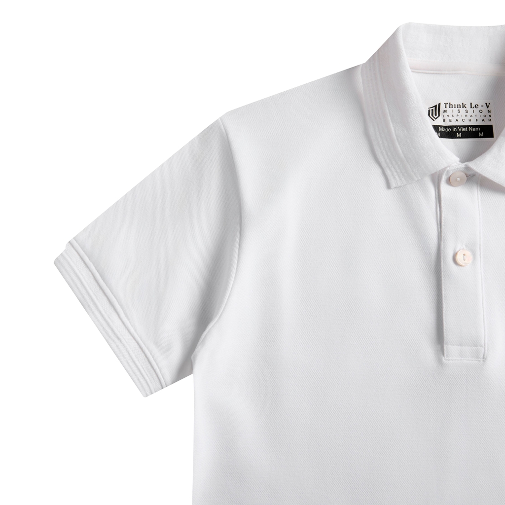 Áo polo TC, cổ bo trang trí