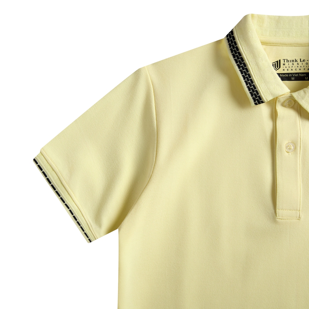 Áo polo Poly, cổ bo trang trí