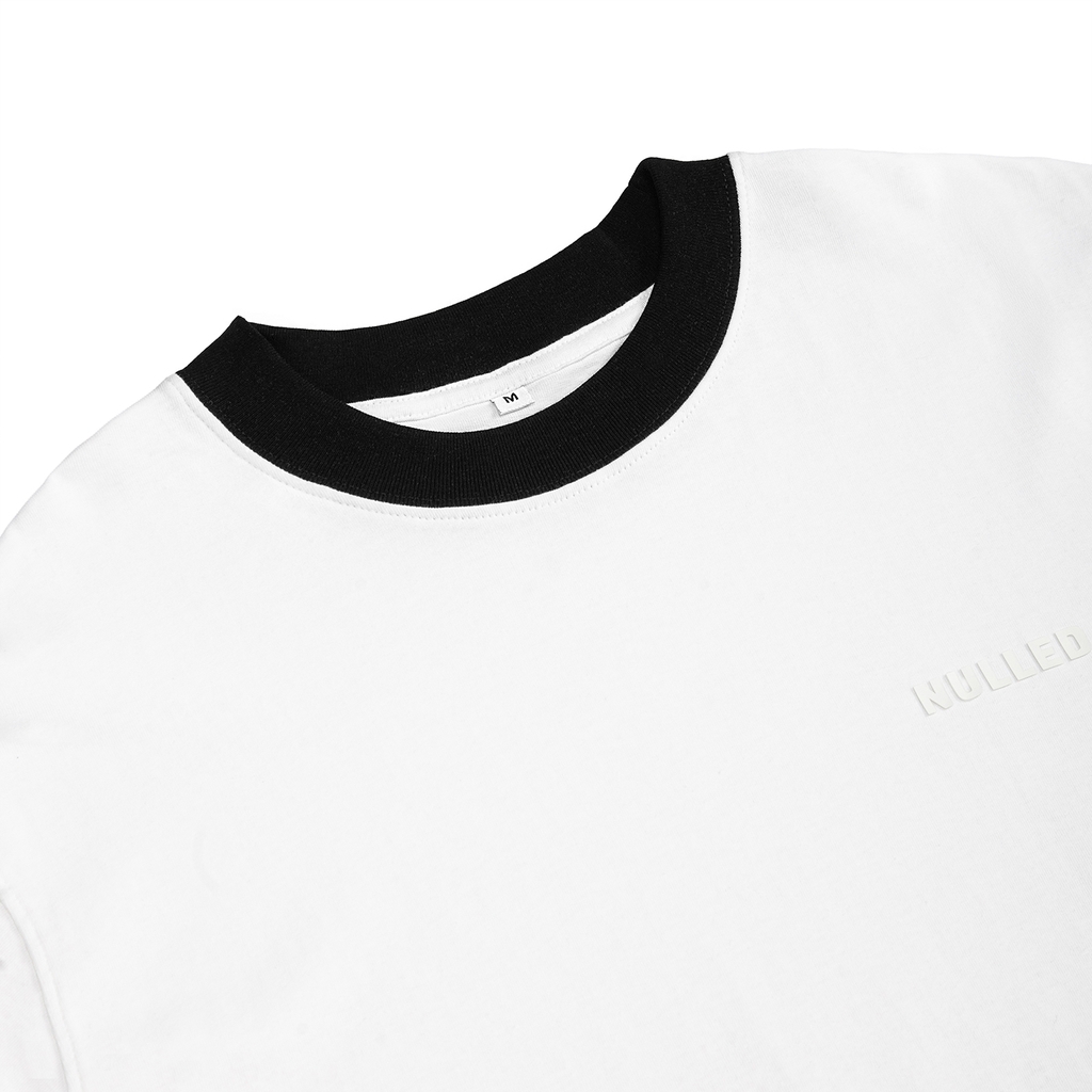 Áo thun trắng phối cổ NULLED Tee N-T25-TVD - Image 3