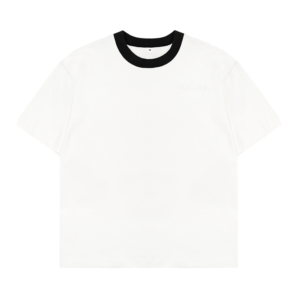 Áo thun trắng phối cổ NULLED Tee N-T25-TVD - Image 1