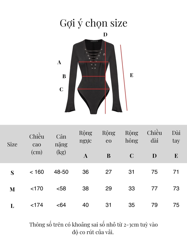 SISTERS Bodysuit xẻ cổ đan dây ngực Dionysus - Kem - Image 8