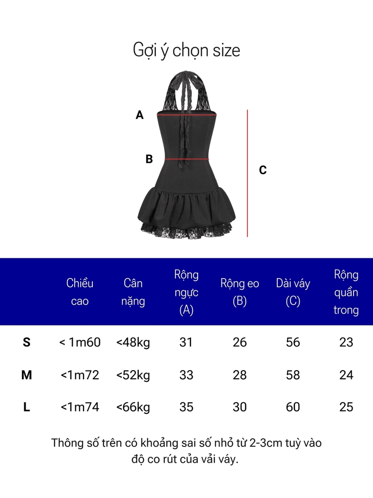 DKMV Piper Dress - Đen - Image 5