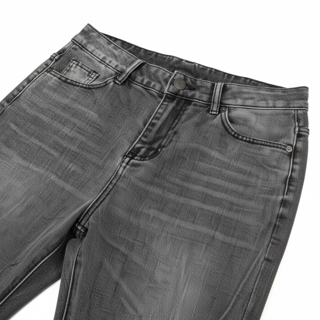 Quần Jeans ống suông rộng họa tiết tia chớp NULLED N-Q40 - Image 3