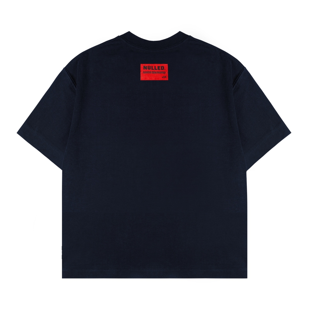 Áo thun in hình retro NULLED màu xanh Navy The Call Tee N-T309-00-NA - Image 2