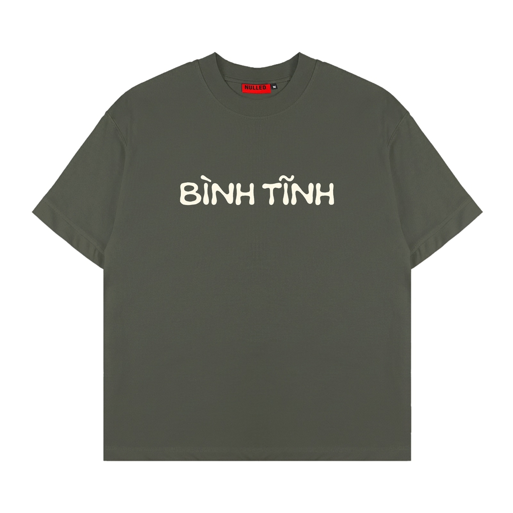 Áo thun NULLED Bình Tĩnh form boxy N-T316-00-XC - Image 1