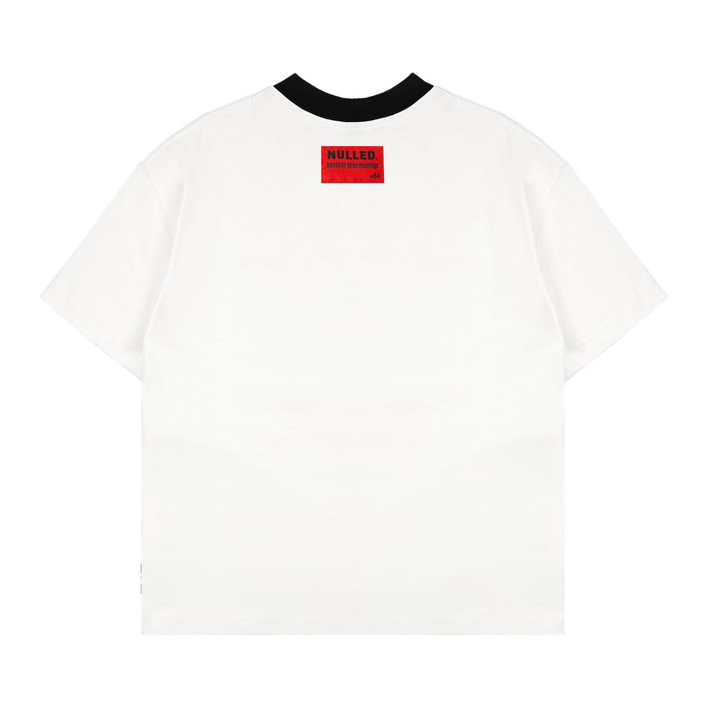 Áo thun trắng phối cổ NULLED Tee N-T25-TVD - Image 2