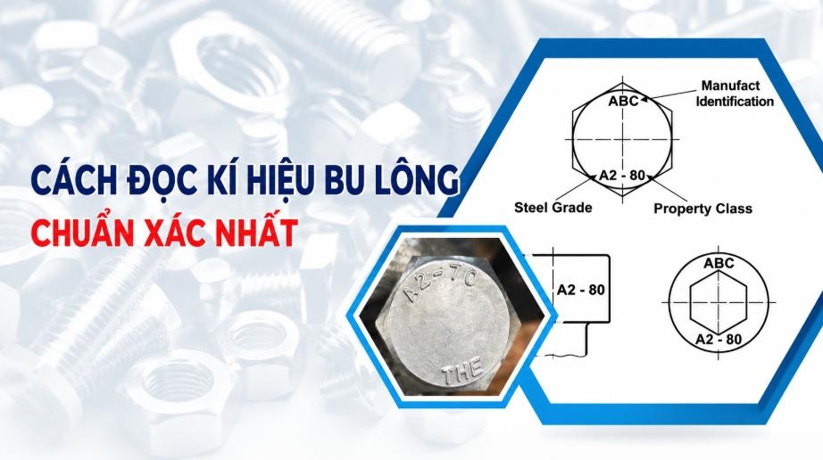 Ký hiệu trên đầu bu lông là thông tin kỹ thuật giúp người dùng nhận biết các thông số của sản phẩm