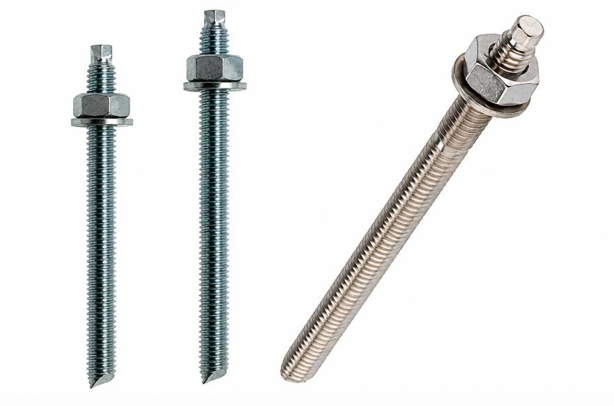 Thanh ren inox kết hợp với đai ốc giúp cố định các bộ phận