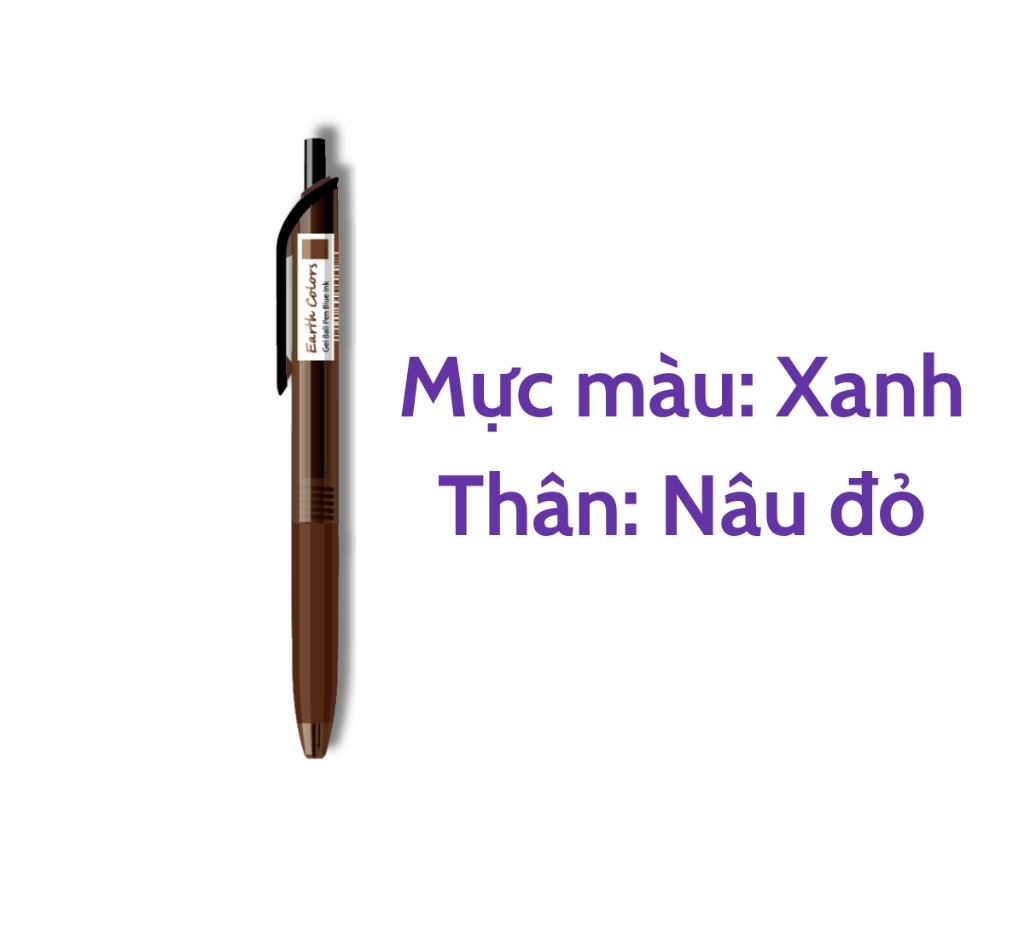 Bút Gel Earth Colors Series 0.5mm Nhanh Khô Viết Trơn Đều Nét Campus BP-G05EC-G