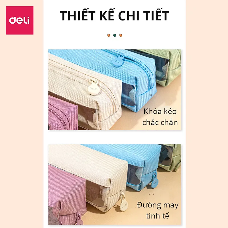 Túi bút Màu lẫn Deli BC109