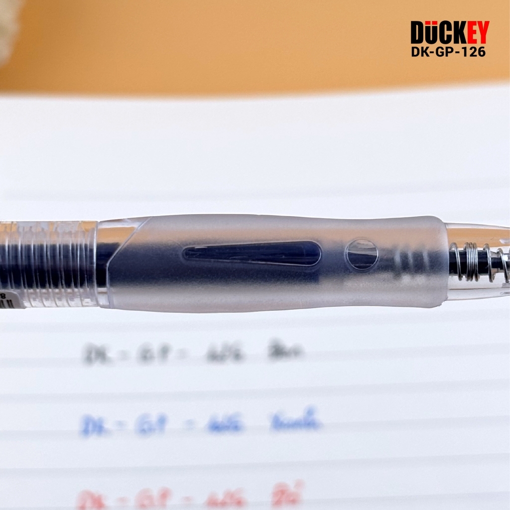 Bút gel béo bấm ST Duckey, DK-GP-126 mầu đen 0.5mm