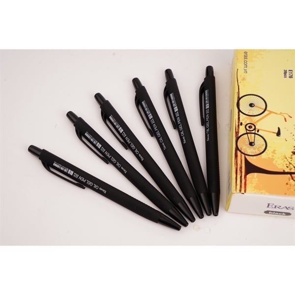 Bút bi tam giác 0.7mm mực Đen Eras E176