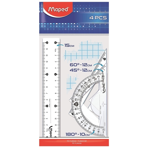 Bộ thước học sinh Essentials Maped 242815